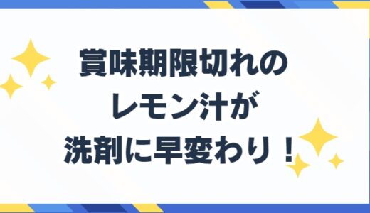 賞味期限切れのレモン汁が掃除にお役立ち！エコな活用方法とは!?